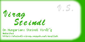 virag steindl business card